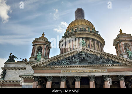 La Cathédrale Saint Isaac ou Isaakievskiy Sobor à Saint-Pétersbourg, la Russie est la plus grande cathédrale orthodoxe russe sobor dans la ville. C'est le grand Banque D'Images