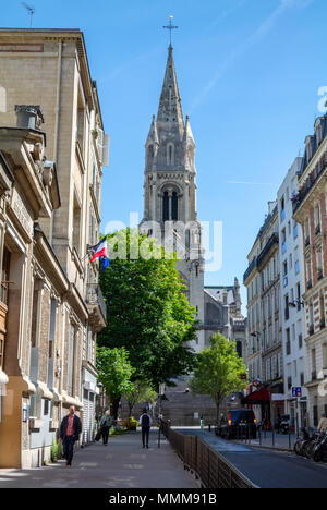 Eglise Notre-Dame de la croix, Paris, France Banque D'Images