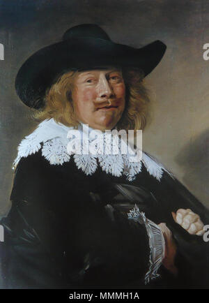 . Anglais : Portrait d'un homme avec des bras croisés Portrait d'un homme. vers 1644. Frans Hals - Portrait d'un jeune homme avec bras croisés - c.1644 Banque D'Images