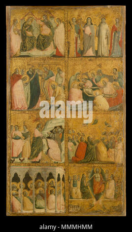Anglais : Scènes de la vie du Christ . milieu de années 1340. Giovanni Baronzio - Scènes de la vie du Christ Banque D'Images