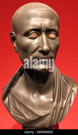 'Green' César ; Portrait de Caius Julius César (100-44 av. J.-C.). entre 13 et circa circa AC. 0013 Gruener Caesar Altes Museum Berlin anagoria Banque D'Images