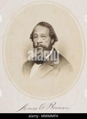 . Anglais : Amos Gerry Beman (1812-1872) était un 19e siècle le pasteur afro-américain et activiste sociale, du Connecticut. Il était un abolitionniste américaine africaine. . 23 avril 2014, 17:35:13. Inconnu 42 Amos Beman Banque D'Images