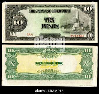 . Anglais : Gouvernement japonais (Philippines)-10 Pesos (1943) Le gouvernement japonais a publié un peso philippin, partie de l'invasion japonaise de l'argent de la Seconde Guerre mondiale, a été publiée entre 1942 et 1945 par le gouvernement japonais d'occupation. . 19 août 2014, 18:16:23. Empire du Japon Musée National de l'Histoire américaine - nom autochtone National Museum of American History de la Smithsonian Institution Mère Emplacement Affiliations Washington, D.C., United States of America 38---.68- 77---- établie 1964 americanhistory.si.edu page Web contrôle d'autorité : Q148584 : VIAF Banque D'Images