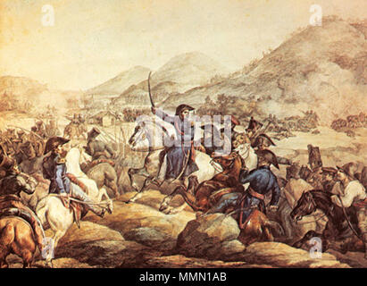 . Español : José de San Martín en la Batalla de Chacabuco - 1817. . 19e siècle. 74 bataille de Chacabuco Chili