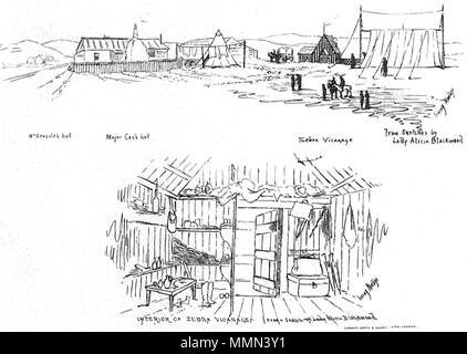 . Anglais : Sketch de Mary Seacole's 'British Hotel' sur la Crimée, par Lady Alicia Blackwood (1818-1913). 86 Blackwood Mary Seacole sketch Banque D'Images