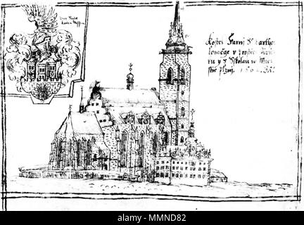 1602 Kostel sv. Un Bartoloměje latinská škola, Jan Loreen Willenberg Banque D'Images