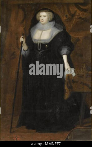 . Anglais : Portrait de Frances Stewart, Duchesse de Richmond et Lennox, née Howard, (1578-1639) comme une veuve. Frances Stewart Duchesse de Richmond comme une veuve Banque D'Images