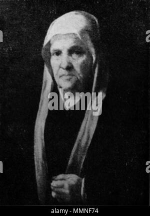 Portrait d'une vieille femme avec un rosaire.. milieu du 17ème siècle. Bellotti vieille femme avec un rosaire Banque D'Images