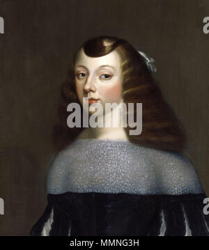 Portrait de Catherine de Bragance (1638-1705). vers 1660-1661. Catherine de Bragance par Dirk Stoop Banque D'Images