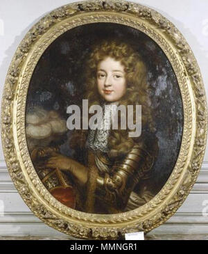 Portrait de Louis Auguste de Bourbon, duc du Maine (1670-1736). vers 1680. Louis Auguste de Bourbon, Duc du Maine par un membre de Pierre Mignard Banque D'Images