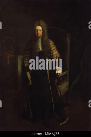 Portrait de William Cowper, comte Cowper (c. ?1665-1723). circa 1710. William Cowper, comte Cowper par Jonathan Richardson Banque D'Images