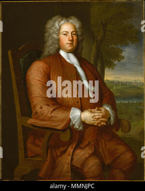 . Portrait de Francis Brinley. Par John Smibert (1688-1751). 1729. Huile sur toile. 50 x 39 1/4 in. (127 x 99,7 cm) . 1729. John Smybert (1688-1751) Alternative Names John Smybert peintre Accédez Description Date de naissance/Décès 4 Avril 1688 2 mars 1751 Lieu de naissance/décès lieu de travail Boston Édimbourg Londres, Boston contrôle d'autorité : Q3182482 : VIAF ?67273440 ISNI : ?0000 0000 8147 5374 ULAN : ?500006043 RCAC : ?c89014425 GND : ?119326361 1729 FrancisBrinley byJohnSmibert MetropolitanMuseumArt WorldCat Banque D'Images