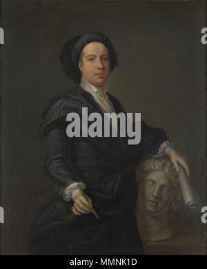 Portrait de William Kent (1685-1748). Entre 1710 et 1720. William Kent Banque D'Images