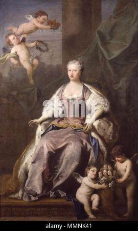 Portrait de Caroline de Brandebourg-ansbach (1683-1737). 1735. Caroline Wilhelmine de Brandenburg-Ansbach de Jacopo Amigoni Banque D'Images