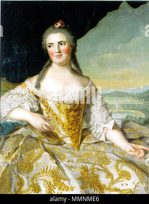 Portrait de Louise Élisabeth de France (1727-1759). mi 18ème siècle. Louise Elisabeth de France Parma5 Banque D'Images