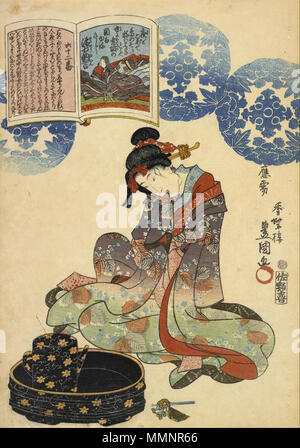 Anglais : Sans titre . 1844/1846. Kunisada Utagawa Toyokuni (III) - Untitled - Google Art Project Banque D'Images