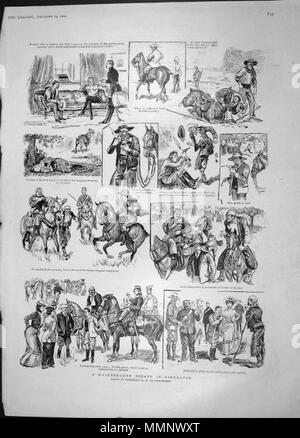 . Anglais : le Royal Hunt 1904 Calpe par Lt HD Collinson Morley qui meurt en 25 septembre 1915. était un foxhunt at organisé à Gibraltar jusqu'à la moitié du xxe siècle. Ducs, Comtes et princes ont pris part et de 'Société' pages a présenté un rapport sur ce qui s'est passé. (Il n'y a pas de terre sur Gibraltar pour exécuter une chasse de sorte qu'ils devaient utiliser la campagne à proximité de l'Espagne. . 22 octobre 2012, 18:56:12. Harold Duc Collison-Morley 12 Calpe 1904 Hunt Gibraltar le graphique Banque D'Images