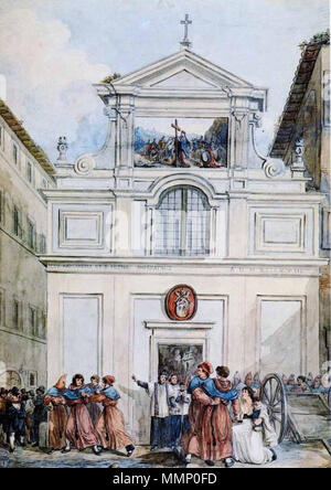 . Italiano : distrutta chiesa di Sant'Elena dei Credenzieri . 1834. Achille Pinelli (1809-1841) Noms alternatifs a. pinelli ; a. Pinelli ; achille Pinelli Description peintre italien Date de naissance/décès 1809 5 septembre 1841 Lieu de naissance/décès Rome Naples 1826 - 1835 période de travail contrôle d'autorité : Q1088343 : VIAF ?60287538 ISNI : ?0000 0000 6629 0064 ULAN : ?500008693 RCAC : ?n87883938 GND : ?134030001 25 WorldCat Achille Pinelli Sant'Elena dei Credenzieri Banque D'Images