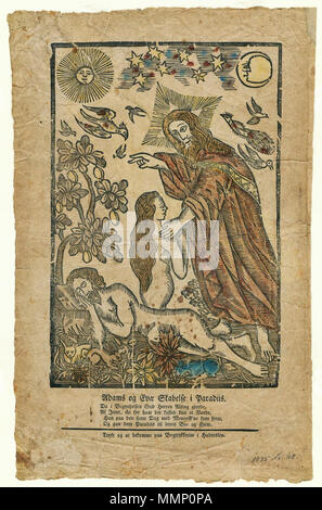 26 Adams og Evae Paradiis je Skabelse84 objet Banque D'Images