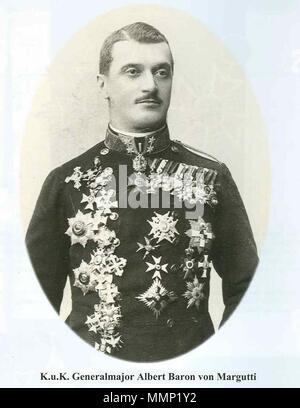 . Anglais : Portrait de Albertt Margutti von . 12 juin 2011. Photographe inconnu en 1914 32 Albert von Margutti en 1914 Banque D'Images