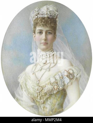 . Anglais : Alexandra, princesse de Galles (1844-1925), plus tard, la Reine du Royaume-Uni et impératrice des Indes . vers 1880. Inconnu 36 Alexandra, princesse de Galles, plus tard, la Reine du Royaume-Uni et impératrice des Indes Banque D'Images