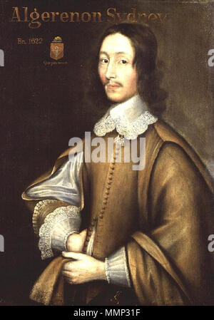 . Anglais : Algernon Sydney (1623-1683) circa 1665 .. École anglaise 38 AlgernonSydneyColor Banque D'Images