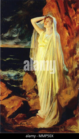 . Aino Ackté Suomi : Oopperalaulaja Ackté-Renvall kuvattuna Alcesten () roolissa oopperassa Gluckin C. W. Alceste. Aino Ackté Anglais : Soprano comme Alceste de Gluck l'opéra de C. W. Alceste. Aino Ackté Alcestis comme sur les rives du Styx, rôle Portrait. 1902. Aino Ackte par Edelfelt 2 Banque D'Images