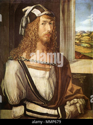 Albrecht Dürer - autoportrait à 26 - WGA6925 Banque D'Images