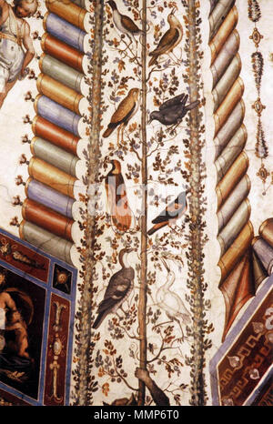 . Décoration fresque (détail) . Années 1560. Alessandro Allori - décoration fresque (détail) - WGA00188 Banque D'Images
