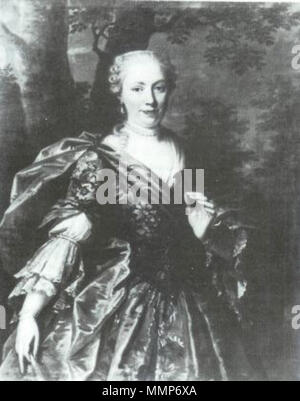 Portrait de la comtesse de Vorselaar, née Marie-Anne de pret.. 1766. Marie-Anne de Pret Banque D'Images