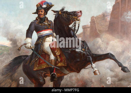 . Anglais : Peinture de général en chef Dumas Thomas-Alexandre Davy de la Pailleterie, il a joué un rôle essentiel dans les guerres de la Révolution Française English : Général Alexandre Dumas . après 1883. Alexandre Dumas (1762-1806) Banque D'Images