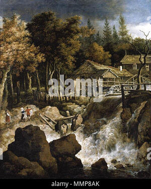 Paysage boisé scandinaves. deuxième moitié de 17ème siècle. Allaert van Everdingen - Paysage boisé scandinaves - WGA7563 Banque D'Images