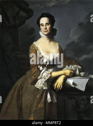 Portrait de Mme Daniel Hubbard (Mary Greene). 1764. Mme Daniel Hubbard Mary Greene 1764 John Singleton Copley Banque D'Images