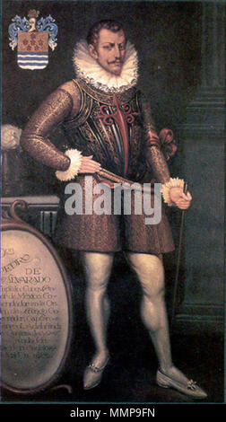 . Portrait de Pedro de Alvarado (1485-1541) . 1550 ?. Alvarado Banque D'Images
