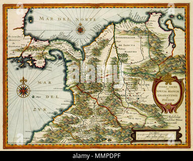 . Nederlands : Kaart van de Noordwest-kust van Zuid-Amerika en het zuidelijk deel van Midden-Amerika. Terra Firma et Novum Regnum Granatense et Popayan. Behalve en Europe waren de Nederlanders ook actief dans Noord-, Midden in Zuid-Amerika. De handelsactiviteiten gecoördineerd werden daar de porte en 1621 opgerichte West-Indische Compagnie. Dat de compagnie er vrij spoedig dans slaagde uitgestrekte om deze gebieden te bestrijken, était en te danken aan het goede kaartmateriaal beschikte waarover men. Veel van dat materiaal werd beheerd door Willem Jansz.Blaeu (1571-1638) die behalve uitgever, ook d Banque D'Images