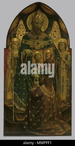 . Anglais : l'empereur Constantin en face du pape Sylvestre I montrant les représentations de Saints Pierre et Paul (partie centrale du triptyque) Musée de l'Ermitage nom autochtone Государственный Эрмитаж Location Saint Petersburg coordonne 59° 56' 26" N, 30° 18' 49" E établi 1764 hermitagemuseum.org page Web contrôle d'autorité : Q132783 : 128956287 VIAF ISNI : 0000 0001 2285 6617 RCAC : n79100241 35139924 NLA : GND : 2124053-x WorldCat empereur Constantin en face du pape Sylvestre I montrant les représentations de Saints Pierre et Paul (partie centrale du triptyque). Entre 1424 et 1455. Andrea di Giust Banque D'Images