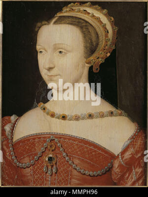 . Deutsch : Portrait Anne d'Estes, Herzogin von couvert und Nemours (1531-1607) English : Portrait d'Anne d'Este, duchesse de Guise et de Nemours (1531-1607) English : Portrait d'Anne d'Este-Ferrare, duchesse de Guise en 1549, duchesse de Nemours en 1566 (1531-1607) . deuxième moitié de 16ème siècle. Anna dEste Versailles Banque D'Images