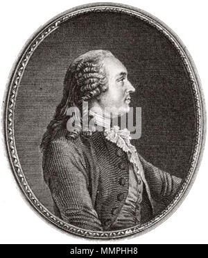 English : A.R.J. Discriminateur telephonique Turgot Général des Finances . 18e siècle. Anne Robert Jacques Turgot Banque D'Images