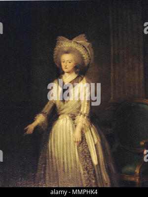 English : Portrait de Madame Anne Sabine Rosalie Chauvelin, épouse de Jean-François de La Rochefoucauld . 18e siècle. Anne-Rosalie Chauvelin Banque D'Images