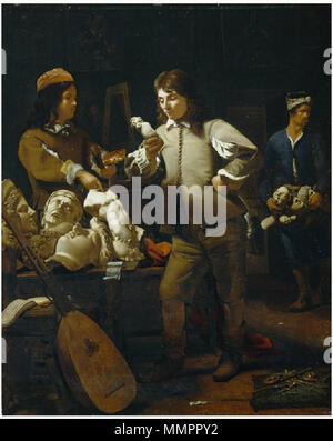 Dans le studio. 1652. Michiel Sweerts - dans le studio Banque D'Images