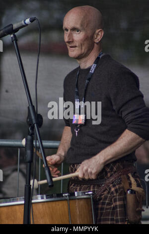 Clanadonia fonctionne à Glasgow Green, Glasgow, Ecosse, au mois de mars pour l'indépendance le 5 mai, 2018 Banque D'Images