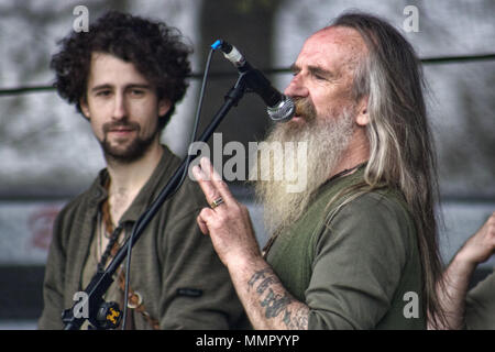 Clanadonia fonctionne à Glasgow Green, Glasgow, Ecosse, au mois de mars pour l'indépendance le 5 mai, 2018 Banque D'Images