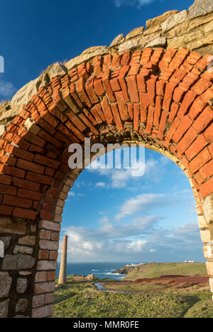 Levant tin mine, botallack, Cornwall. Banque D'Images