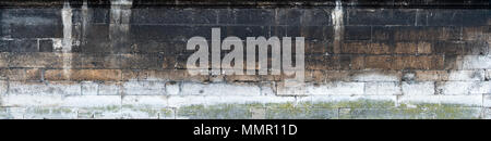 Mur en pierre ancienne, grand format, photo panoramique Banque D'Images