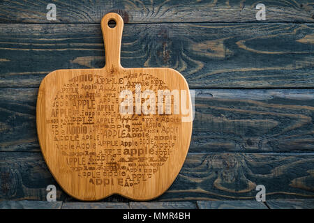 Cuisine en bois décoratif avec cutboard règles litchen Banque D'Images