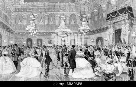 . Anglais : balle au palais des Tuileries 1858 . 25 avril 2017. Litzbarski Ireck balle au palais des Tuileries 1858 Banque D'Images