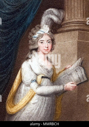 Anglais : Portrait de Brigida Banti Giorgi (1757-1806), cantatrice italienne . 1797. Brigida Banti Banque D'Images