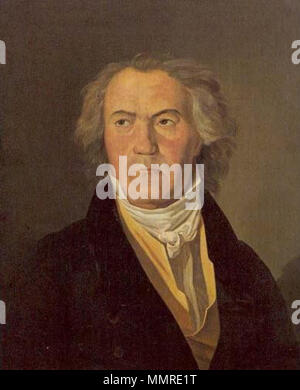 Portrait de Ludwig van Beethoven en 1823. 1823. Waldmuller 1823 Beethoven Banque D'Images