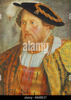 Portrait d'Ottheinrich, Prince de Palatinat. 1535. Barthel Beham - Portrait d'Ottheinrich, Prince de Palatinat - WGA1587 Banque D'Images