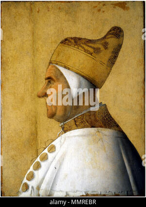 Anglais : Portrait du Doge Giovanni Mocenigo . circa 1478. Gentile Bellini, ritratto del Doge Giovanni Mocenigo Banque D'Images
